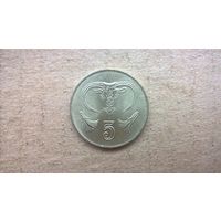 Кипр 5 центов, 2001г. (U-обм)