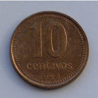 Аргентина 10 сентаво. 1993