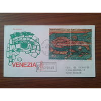 Ватикан 1972 СГ Спасите Венецию, карта, прошло почту