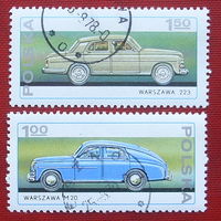 Польша. Автомобили. ( 2 марки ) 1976 года. 9-17.