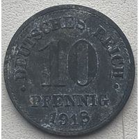 Германия 10 пфеннигов 1918 г.