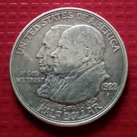 США 1/2 доллара 1923 г- Доктрина Монро, серебро. #PGS19