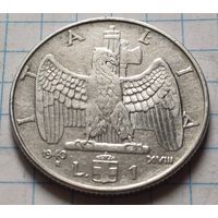 Италия 1 лира, 1940 Не магнетик     ( 2-9-2 )