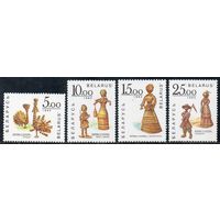 Изделия из соломки Беларусь 1993 год (29-32) серия из 4-х марок