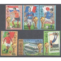 2001 Мальдивские острова 3843-3848 Чемпионат мира по футболу 2002 года в Японии и Корее 11,00 евро