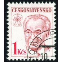 75 лет со дня рождения президента Гусака Чехословакия 1988 год серия из 1 марки