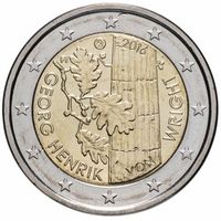 2 евро финляндия 2016 100 лет со дня рождения Георга Хенрика фон Вригта