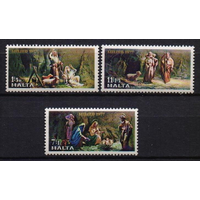Мальта 1977 559-601 Рождественские марки. Рождество. Праздники. Новый год Живопись **