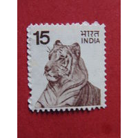 Индия 1975 г. Тигр.