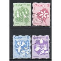 Стандартный выпуск Цветы Куба 1983 год серия из 4-х марок