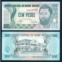Гвинея-Биссау 100 песо 1990 год. UNC