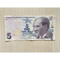 Турция, 5 лир образца 2009, серия E