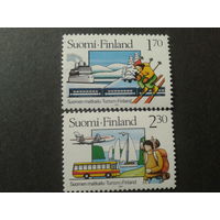 Финляндия 1987 туризм, спорт и транспорт полная серия