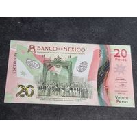 Мексика 20 песо 2021 год Юбилейная 200 лет Независимости Unc
