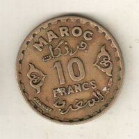Марокко 10 франк 1952