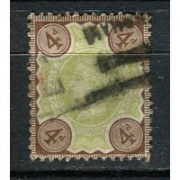 Великобритания - 1887/1892 - Королева Виктория 4P - [Mi.91] - 1 марка. Гашеная.  (LOT EV6)-T10P19
