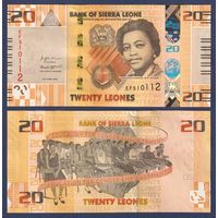 Сьерра-Леоне, 20 леоне 2022 г., P-W38, UNC
