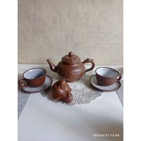Чайный набор на две персоны китайская глина