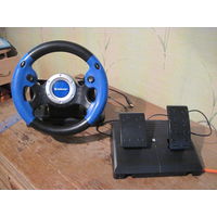 Игровой руль с педалями Defender MX-V9 Vibration.