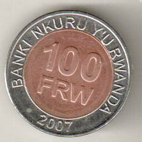 Руанда 100 франк 2007