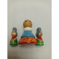 Пирамидка ссср, деревянная игрушка СССР, куколка- пирамида. Бабушки- старушки деревянные