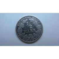 Германия 1 \ 2 марки 1905 J