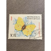 Монголия. Бабочки. Марка из серии