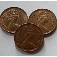 Великобритания. 1 новый пенни 1980 года.