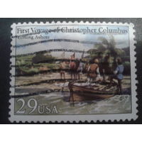 США 1992 первая высадка Колумба на берег