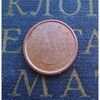 1 евроцент 2011 Испания #01