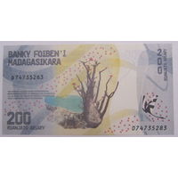 Мадагаскар 200 ариари 2017 г  UNC.