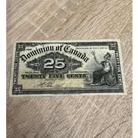 Распродажа! Канада Доминион 25 центов 1900 г.