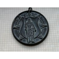 Пожарная охрана. МЧС. настольная медаль керамика  8  слет Юных спасателей   Беларусь пионерлагерь Зубренок 2005