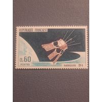 Франция 1966. Космос. Спутник D1