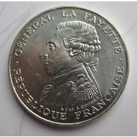 Франция 100 франков 1987 серебро  .11-389