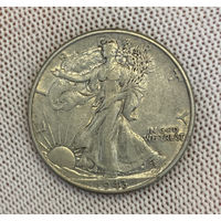 США 1/2 доллара Walking Liberty Half Dollar 1943 года