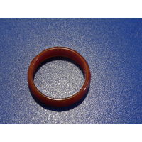 Кольцо из сердолика граненое, винтаж СССР,80-е г.г., размер 18