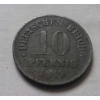 10 пфеннигов, Германия 1919 + 1918 + 1917 г., цинк