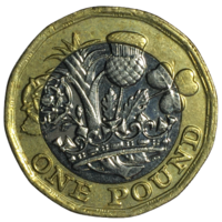 Великобритания 1 фунт, 2016