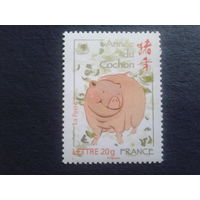 Франция 2007 китайский Новый год - год свиньи