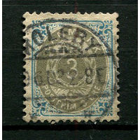 Дания - 1875/1903 - Цифры 3Ore - [Mi.22i Y Bb] - 1 марка. Гашеная.  (Лот 62BY)