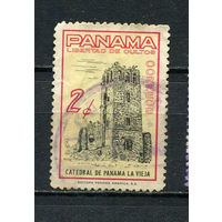 Панама - 1962 - Собор Панама Ла Вьехо 2С - (есть надрыв) - [Mi.607] - 1 марка. Гашеная.  (Лот 99FC)-T25P11
