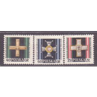 1958  Польша Ордена Кресты Награды Серия 'Военная доблесть ** \\5