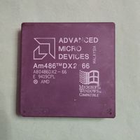 Ретро процессор AMD A80486DX2-66.