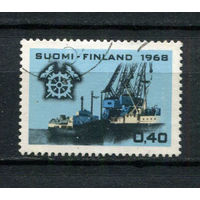 Финляндия - 1968 - Флот. Центральная торговая палата - [Mi. 651] - полная серия - 1 марка. Гашеная.  (Лот 167AO)