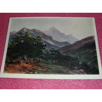 Открытка Ге Н.Н. (1831-1894). Дубы в горах Каррары. 1868. Государственная Третьяковская галерея