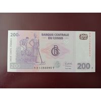 Конго 200 франков 2022 UNC