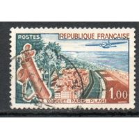 Стандартный выпуск Пейзажи Франция 1962 год серия из 1 марки