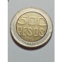 Колумбия 500 песо 2007 года .