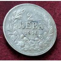 Серебро 0.835! Болгария 1 лев, 1910